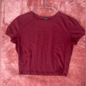 Wild Fable Crop Top Maroon